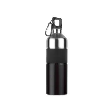 Tweekleurige drinkfles 750 ml - zwart